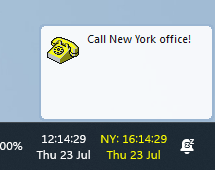 1st Clock Pro running on the Windows 11 taskbar